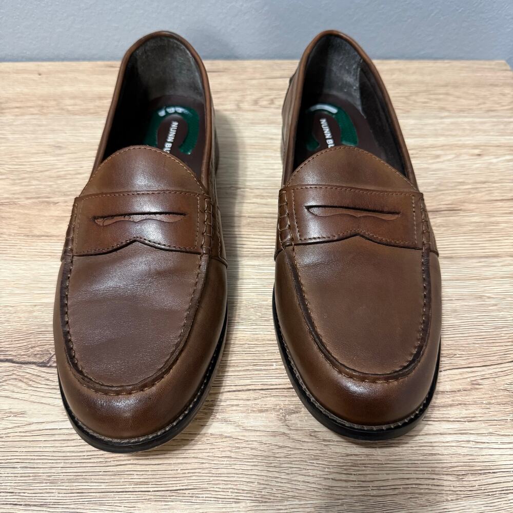 Nunn Bush Men’s Brown Leather Penny Loafers Size 12M